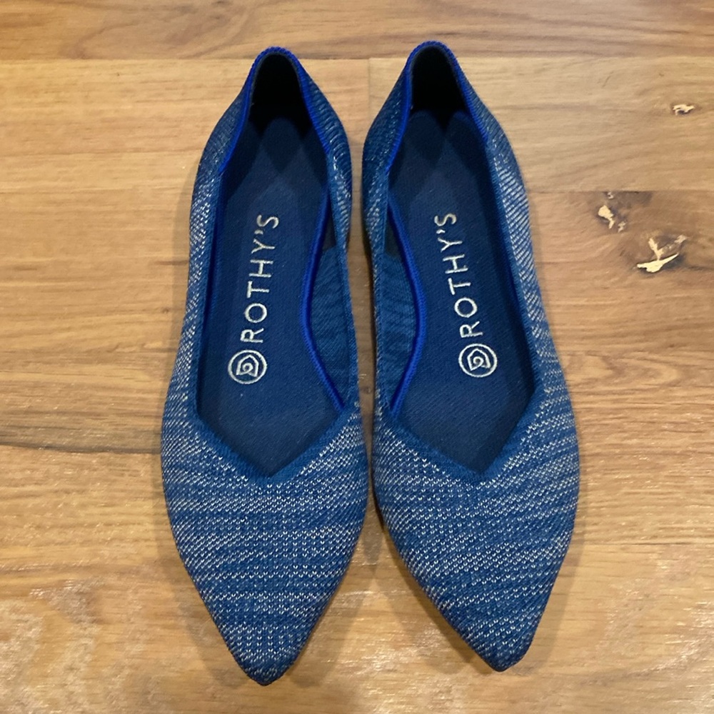 Rothy’s The Pointe size 7 - Indigo Heather (retired color)